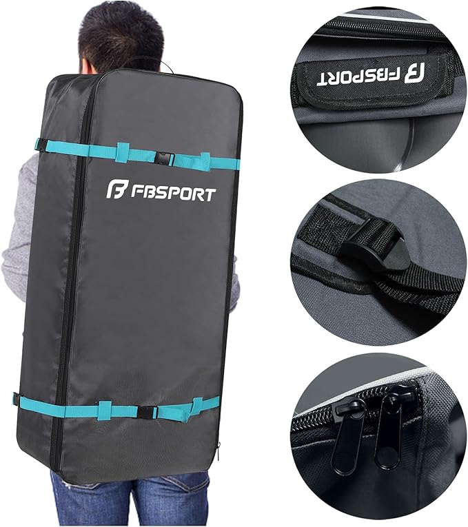 FBSPORT 11' Premium Stand Up Paddle Board, Yoga Board with Durable SUP Accessories & Carry Bag | Wide Stance, Surf Control, Non-Slip Deck, Leash, Paddle and Pump for Youth & Adult-StrideForce Fitness