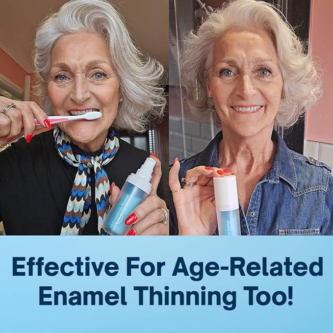 MySweetSmile nHA+ Enamel Care Serum - Sensitive Teeth Relief with Hydroxyapatite - Tooth Repair & Remineralise Enamel - Mint Flavour Sensitive Toothpaste - 30mL