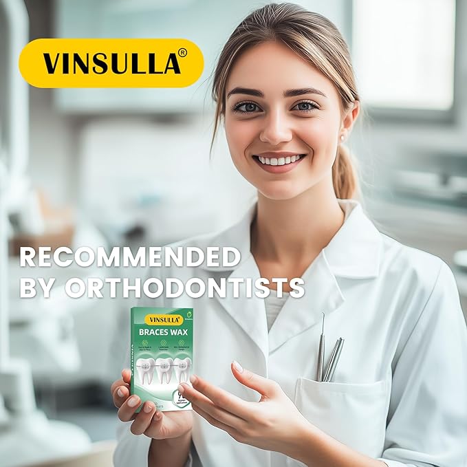 Orthodontic Wax for Braces Wax Individual Hygienic Packaging Dental Wax Dots (90PCS, Strawberry)