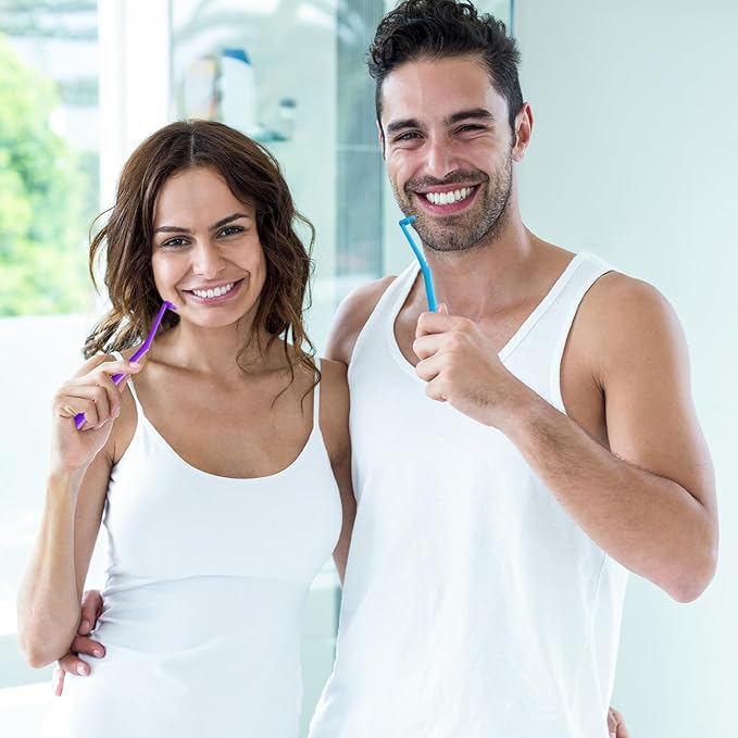 6 Pack Angled End-Tuft Toothbrushes with Covers for Orthodontic Wisdom Teeth Care, Small Head Single Tuft Dental Brush for Plaque Removal, Braces, Interdental Cleaning, Soft Bristles for Oral Care