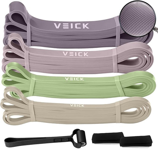 VEICK Resistance Bands for Working Out, Exercise Bands, Workout Bands, Pull Up Assistance Bands, Long Heavy Stretch Bands Set for Men and Women, Power Weight Gym at Home Fitness Equipment-StrideForce Fitness
