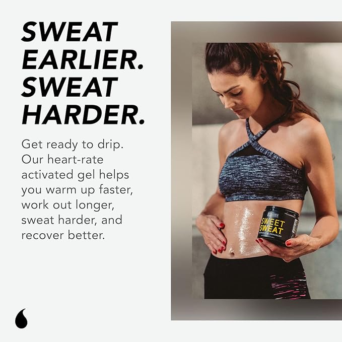 Sweet Sweat 'Workout Enhancer' Gel - Maximize Your Exercise & Sweat Faster - 13.5oz Jar (Tropical Scent)