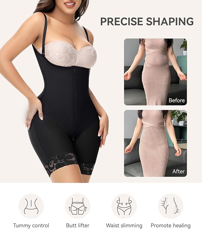 M MYODRESS fajas colombianas moldeadoras shapewear tummy control body shaper stage 2 compression garment-StrideForce Fitness