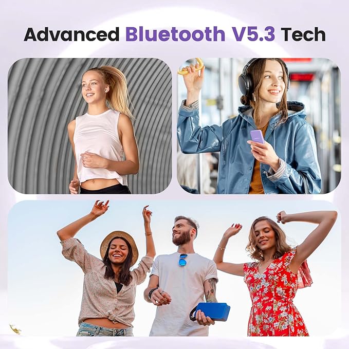 32GB MP3 Player with Bluetooth 5.3, AGPTEK A09X 2.4" Screen Portable Music Player with Speaker Lossless Sound with FM Radio, Voice Recorder, Supports up to 128GB, Purple-StrideForce Fitness