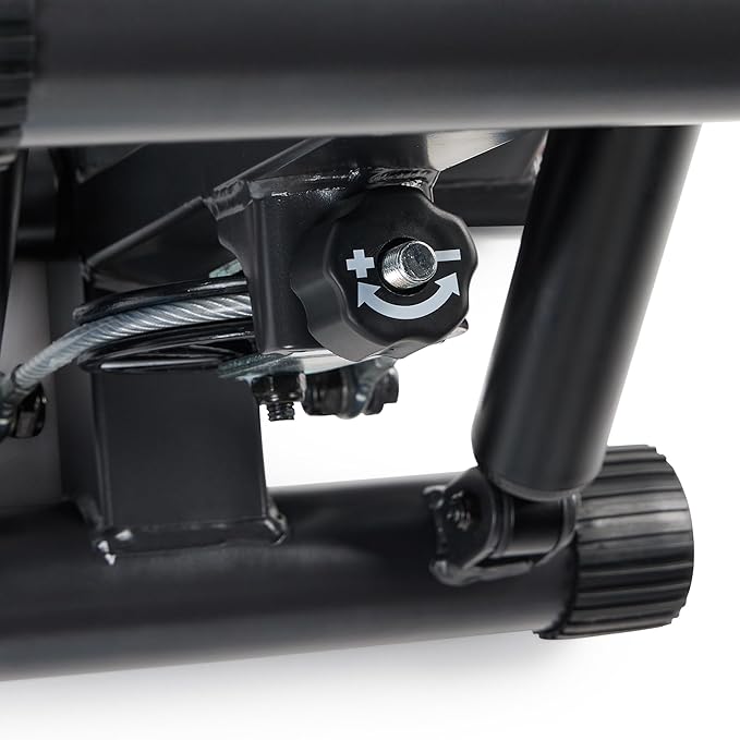 Sunny Health & Fitness Mini Stepper for Exercise at Home, Stair Step Workout Machine with Resistance Band and Over 300lb Weight Capacity, Optional Twist Motion and Free SunnyFit App Connection-StrideForce Fitness