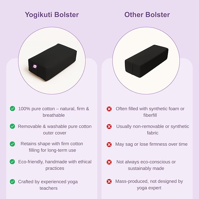 Rectangular Cotton Yoga Bolster, Yoga Pillow, Yoga Cushion, Yin yoga Bolster, Iyengar yoga bolster-StrideForce Fitness