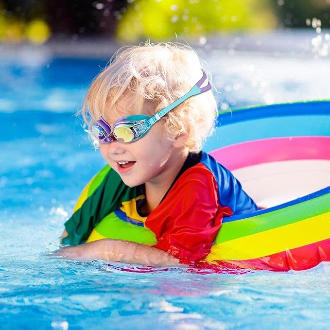 Aegend 2 Pack Kids Goggles, Swimming Goggles for Kids Age 4-16 Boys and Girls Youth, Anti-Fog Waterproof Anti-UV Pool Goggles-StrideForce Fitness