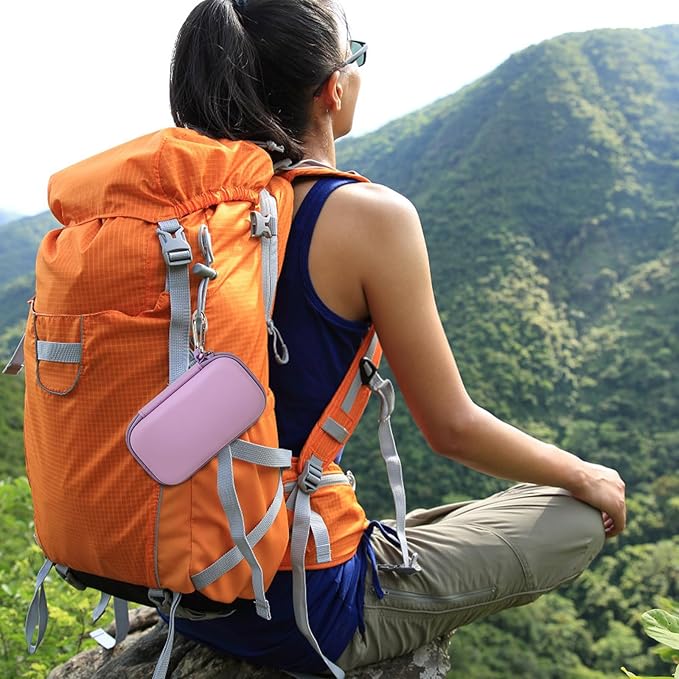 MP3 & MP4 Player Case for SOULCKER/G.G.Martinsen/Grtdhx/iPod Nano/Sandisk Music Player/Sony NW-A45 and Other Music Players with Bluetooth. Fit for Earbuds, USB Cable, Memory Card - Purple-StrideForce Fitness