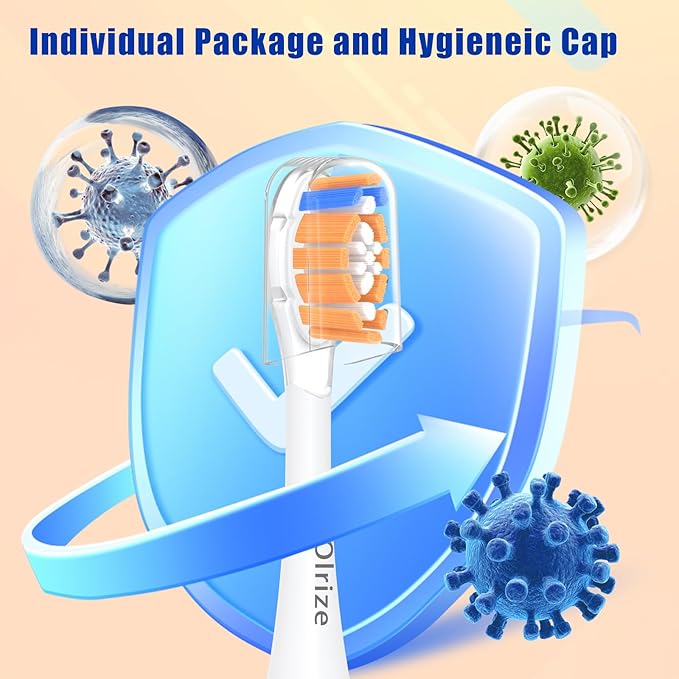 Replacement-Heads for Philips-Sonicare,Toothbrush-Heads for Sonicare Brushes Replacement A3 C2 C3 G2 G3 Click-On Handle,Medium Bristles Electric-Toothbrush-Heads,8 Pack