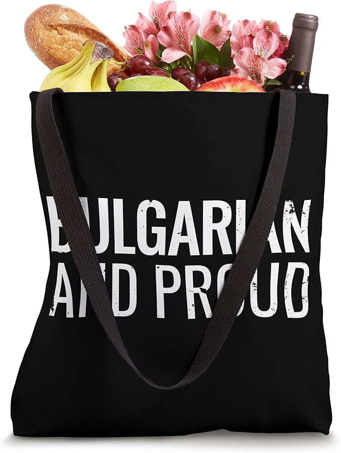 Bulgarian And Proud Vintage Bulgaria Tote Bag-StrideForce Fitness
