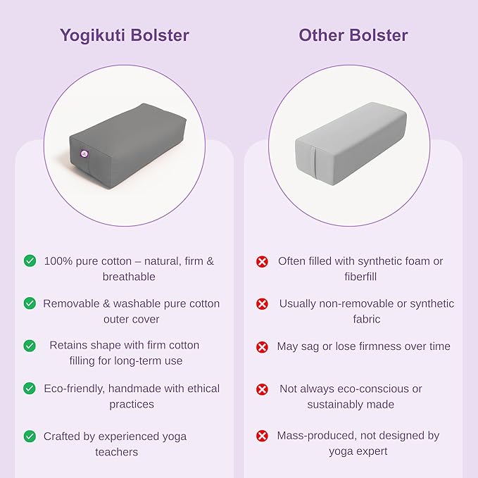 Rectangular Cotton Yoga Bolster, Yoga Pillow, Yoga Cushion, Yin yoga Bolster, Iyengar yoga bolster-StrideForce Fitness