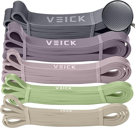 VEICK Resistance Bands for Working Out, Exercise Bands, Workout Bands, Pull Up Assistance Bands, Long Heavy Stretch Bands Set for Men and Women, Power Weight Gym at Home Fitness Equipment-StrideForce Fitness