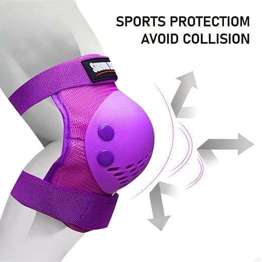 Youth/Kids Knee Pads Elbow Pads Wrist Guards Protective Gear Set for 3-15 Years Child Roller Skates, Skateboard, Cycling, Inline Skating, BMX Bike, Balance Bike, Scooter Riding and Other Outdoor Sports-StrideForce Fitness