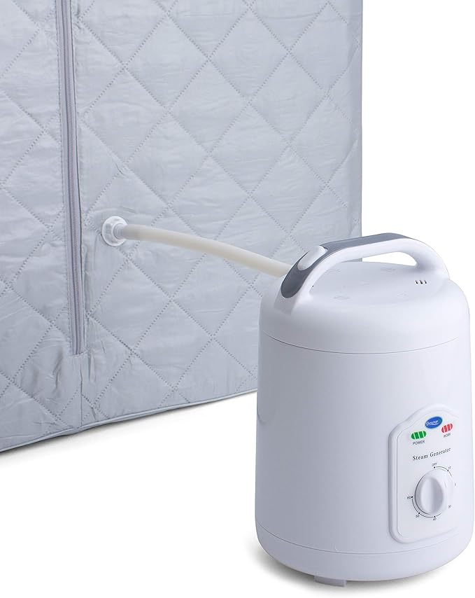 Durasage Portable Steam Sauna for Home - Personal Full Body Detox Sauna Tent with 800W Steam Generator, 60-Min Timer, Foldable Design & Chair for Relaxation-StrideForce Fitness