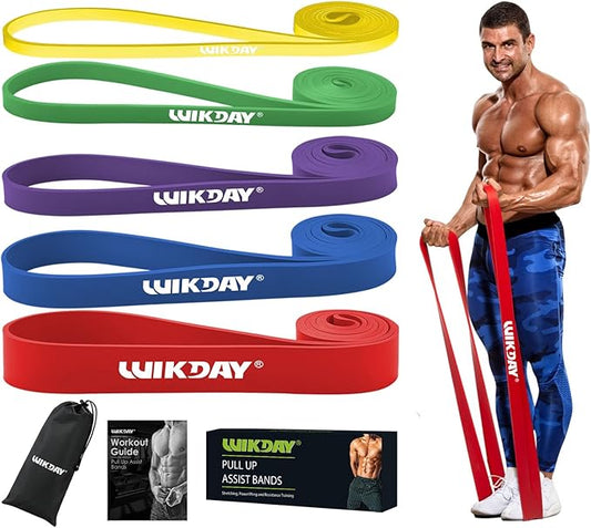 Resistance Bands for Working Out, Exercise Bands, Workout Bands, Pull Up Assistance Bands for Body Stretching Training Physical Therapy Muscle Training for Men & Women-StrideForce Fitness