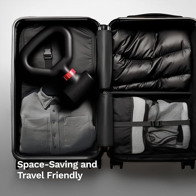 Jayflex Hyperbell Dumbbell Converter - Convert Dumbbells to Barbell Set and Kettlebell for Home Fitness - Adjustable & Up to 200 lb Capacity Weight Barbell for Weight Lifting-StrideForce Fitness