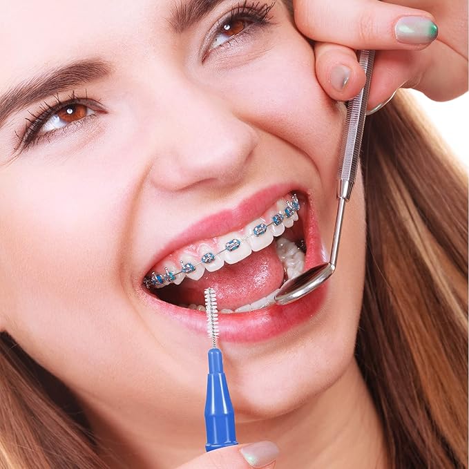 Patelai 350 Pieces Interdental Brush Tooth Floss Tooth Cleaning Tool Toothpick Dental Flossing Head Oral Flosser Soft Picks Refill Dental Flosser Toothpick Cleaners