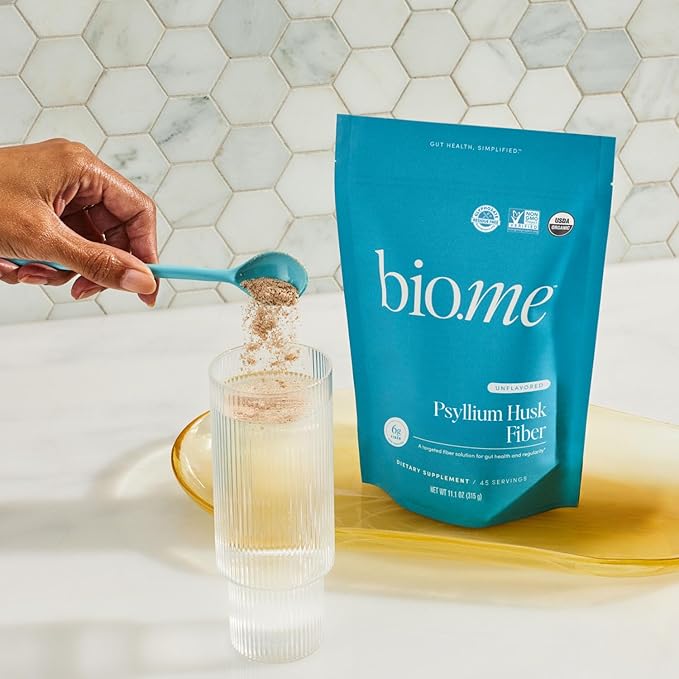 Psyllium Husk Fiber Unflavored (6g Per Serving) - Gluten-Free Fiber Supplement for Women & Men - Psyllium Husk Powder for Healthy Digestion, Bowel Regularity & Bloating Relief - 45 Servings-StrideForce Fitness