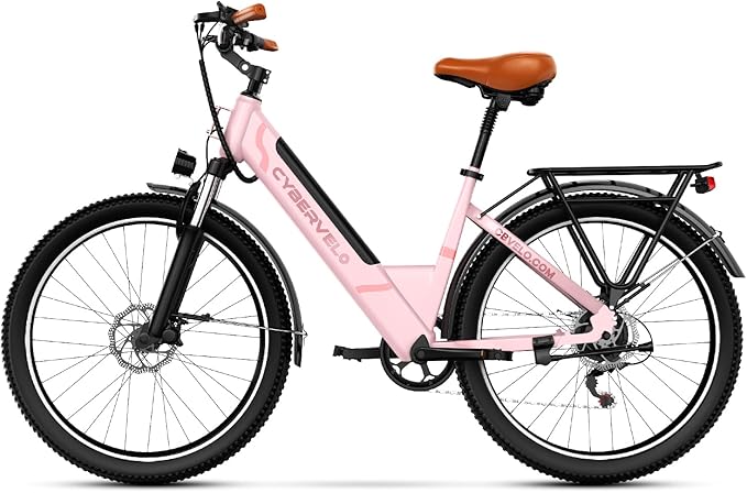 1000 Peak Electric Bike for Adults,up 80 Miles Removable Battery Ebike, 26" Electric E Bike with 7-Speed,Adult Electric Bicycles for Commute Beach Snow Womens All Terrain-StrideForce Fitness