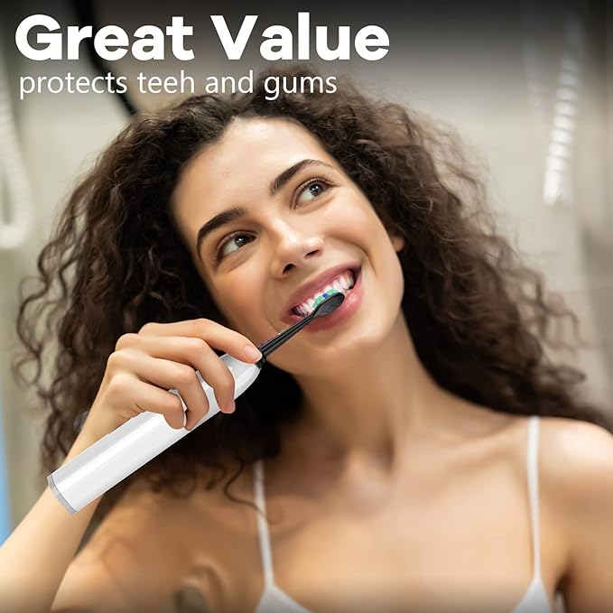 Toptheway Replacement Toothbrush Heads Compatible with Philips Sonicare Protectiveclean Dailyclean Plaque Control Electric Toothbrush 4100 5100 5300 C2 W2 G2 Black, 6 Pack