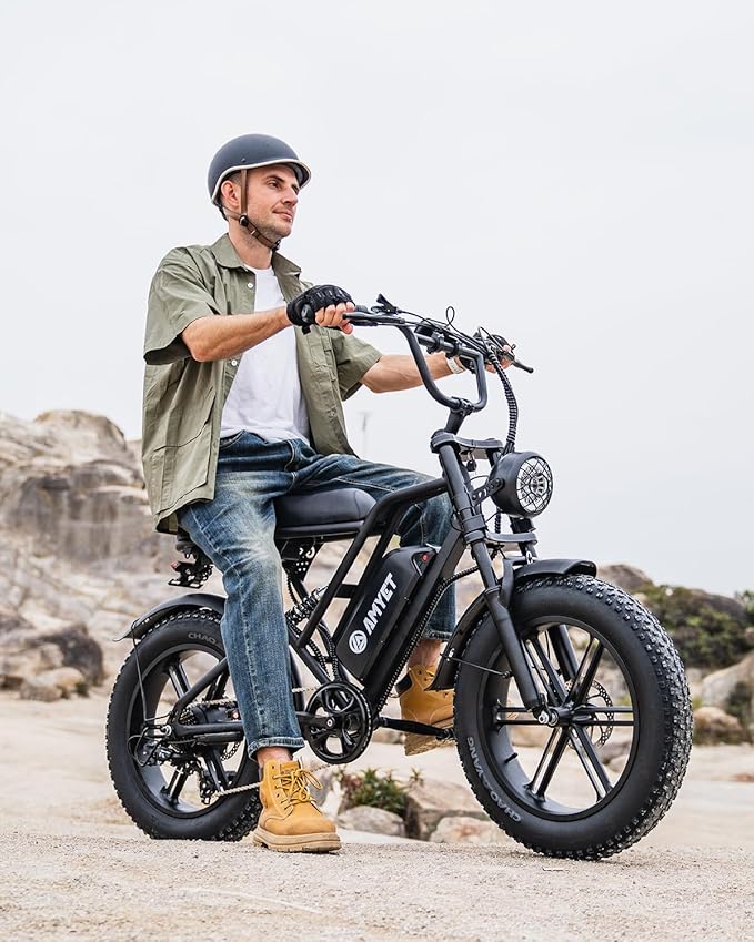 V9-G60 Peak 1500W Ebike, 48V 20Ah(960WH) Removable Battery, 72Miles &32MPH,20" Fat Tire Dirt Bike,7 Speed Gears,Dual Shock Absorber, Adults Electric Bike for Mountains, Snow, Sand, Road-StrideForce Fitness