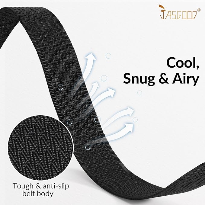 JASGOOD Nylon Canvas Breathable Military Tactical Men Waist Belt With Plastic Buckle-StrideForce Fitness