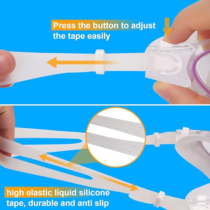 WIN.MAX Polarized Swimming Goggles Swim Pool Goggles Anti Fog Anti UV No Leakage Clear Vision for Men Women Adults Teenagers-StrideForce Fitness