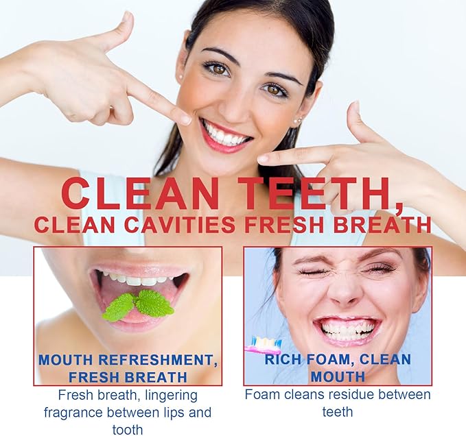 2PCS SP-6 Toothpaste, SP6 Probiotic Toothpaste, Fresh Breath, Deep Cleaning Care