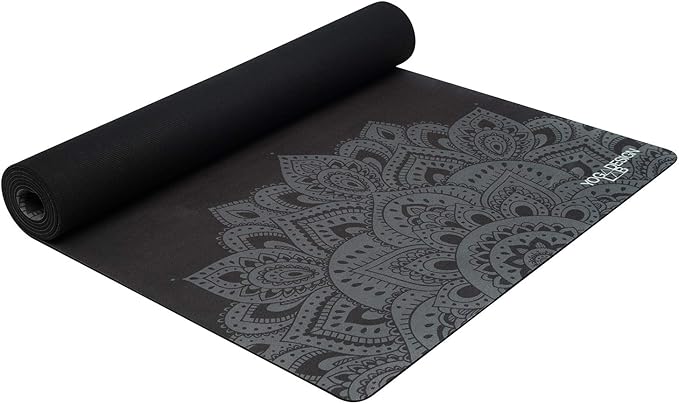 YOGA DESIGN LAB | The Combo Yoga Mat | 2-in-1 Mat+Towel | Eco Luxury | Ideal for Hot Yoga, Power, Bikram, Ashtanga, Sweat | Studio Quality | Includes Carrying Strap!-StrideForce Fitness
