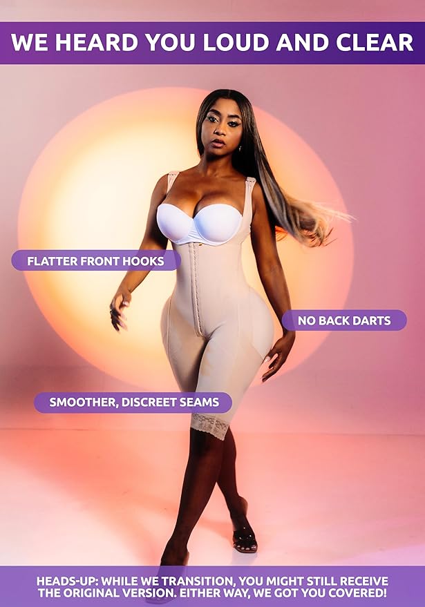 Snatched Body Post Surgery Stage 1 Faja Without Bra | Fajas Colombianas Moldeadoras for BBL |High Compression Faja-StrideForce Fitness