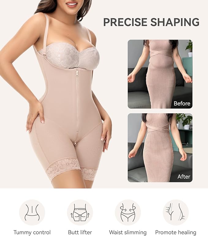 M MYODRESS fajas colombianas moldeadoras shapewear tummy control body shaper stage 2 compression garment-StrideForce Fitness