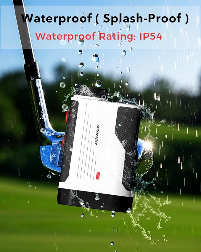 Golf Rangefinder with Slope - 1300/1500 Yards Laser Range Finder for Golf & Hunting, 7X Magnification, High-Precision Flag Locking Vibration, Rechargeable, IP54 Waterproof, Built-in Magnetic Strip-StrideForce Fitness