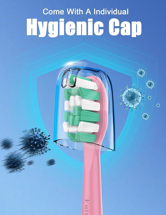 Toothbrush Replacement Heads for Philips Sonicare Plaque Control Simply Clean 4100 5100 Electric Brush Head, 10 Pack, Pink