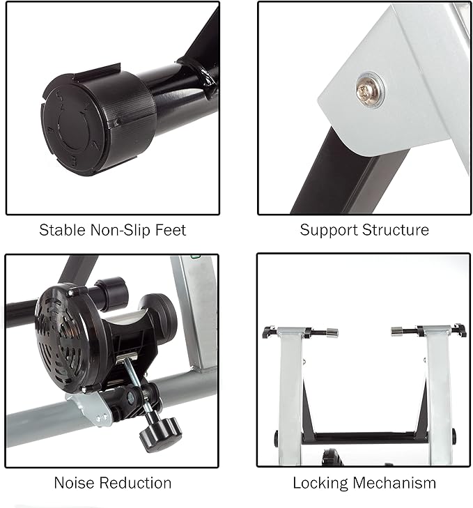 Bike Trainer – Convert Mountain, Road, or Beach Bicycles into a Stationary Exercise Bike for Indoor Riding All Year Round by Rad Cycle