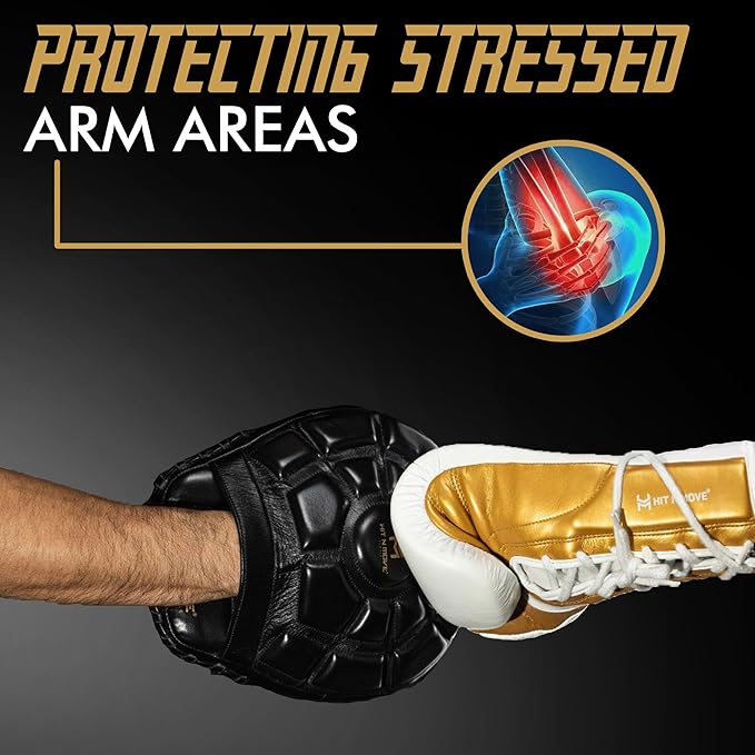 HIT N MOVE Turtle Boxing Mitts and Pads Suitable for Boxing Gloves Men, Boxing Equipment, MMA Gloves Men, UFC Gloves, Boxing Mitts Leather, Training Gear for Athletes, High-Performance Focus Mitts-StrideForce Fitness