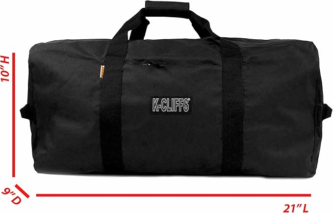 Heavy Duty Cargo Duffel Large Sport Gear Drum Set Equipment Hardware Travel Bag Rooftop Rack Bag (21" x 10" x 9", Navy)