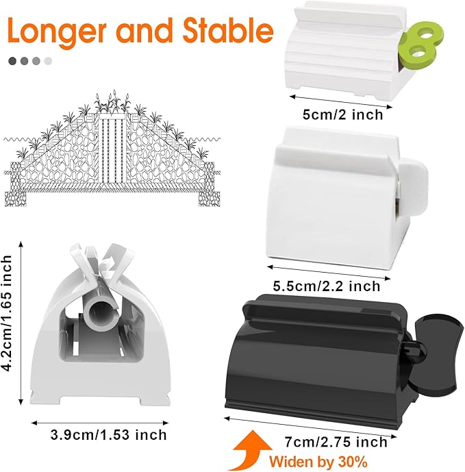 LAMY Toothpaste Squeezer, 3 PCS Tube Squeezer Bathroom and Kitchen Gadgets for Various Tube-Based Cosmetics and Sauces, Home and Apartment Essentials