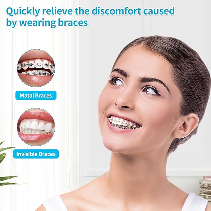 Orthodontic Wax 120 Pack, Easy to Mold Braces Wax, Dental Wax Long-Lasting Hold, Portable and Easy to Tear,Food Grade Relief Wax for Home Travel Office (Unscented)