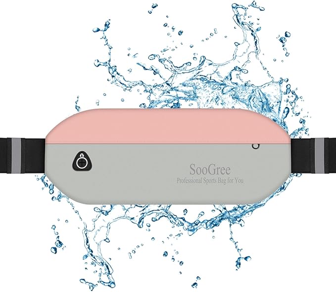 Slim Fanny Packs for Women Men,Waterproof Waist Pack with Reflective Strip Adjustable Strap,Running Belt for Sports Workout Cycling Hiking, Casual Hands-Free Wallets Phone Bag (Style 2)-StrideForce Fitness