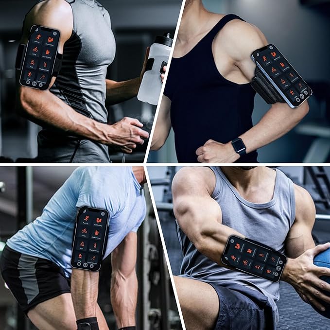 Wristband Phone Holder for Running,Phone Wrist Strap 360° Rotation & Detachable - Compatible with iPhone 16/15/13/XR, for Samsung and More - Fits 4''-6.5'' Phones - for Walking(S)-StrideForce Fitness