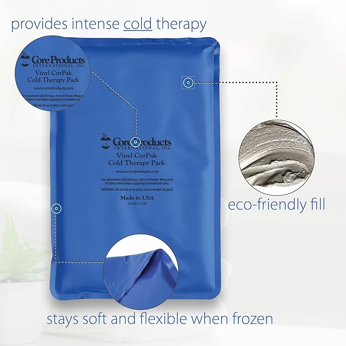 Core Products Flexible Vinyl Intense Cold Therapy Pack - 6" X 10"-StrideForce Fitness