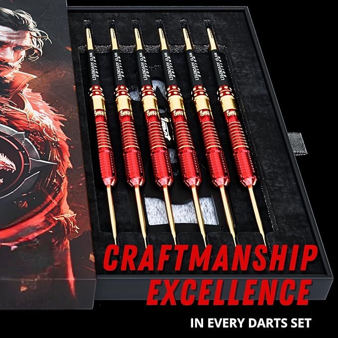 IgnatGames Premium Steel Tip Darts – 3/6/12 Pack Brass Barrels with Aluminum Shafts, 16 GlideXPro Flight Set, Tool Kit & Giftable Case-StrideForce Fitness