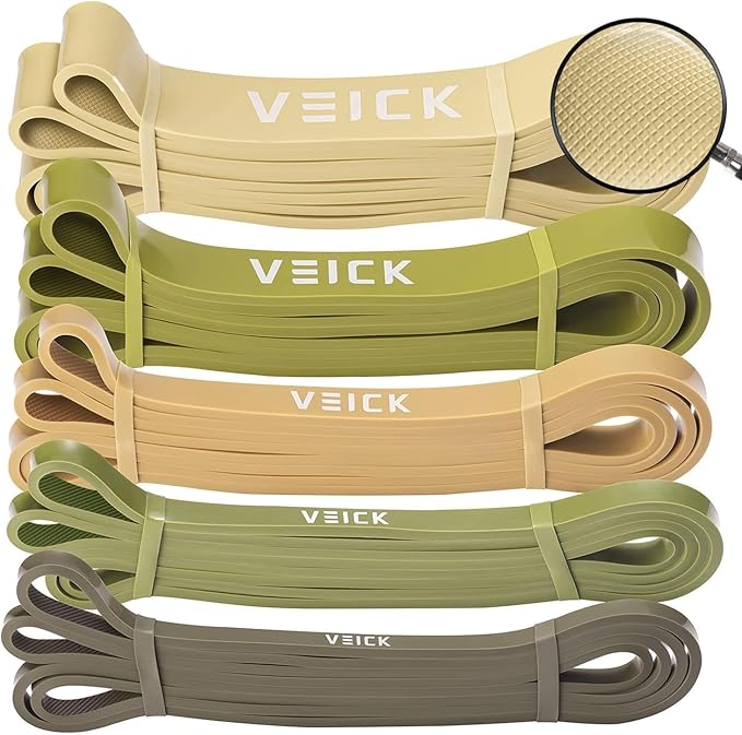 VEICK Resistance Bands for Working Out, Exercise Bands, Workout Bands, Pull Up Assistance Bands, Long Heavy Stretch Bands Set for Men and Women, Power Weight Gym at Home Fitness Equipment-StrideForce Fitness
