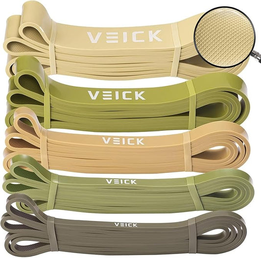 VEICK Resistance Bands for Working Out, Exercise Bands, Workout Bands, Pull Up Assistance Bands, Long Heavy Stretch Bands Set for Men and Women, Power Weight Gym at Home Fitness Equipment-StrideForce Fitness