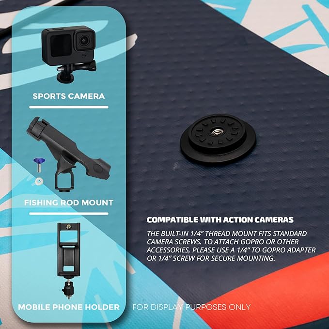 InnoExpo 11' Inflatable Stand Up Paddle Boards with Premium Accessories, Wide Stable SUP Paddle Board Design, Non-Slip Comfort Deck for Youth & Adults-StrideForce Fitness