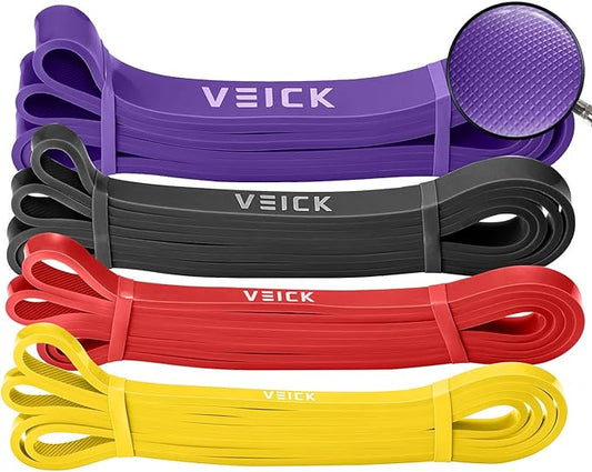 VEICK Resistance Bands for Working Out, Exercise Bands, Workout Bands, Pull Up Assistance Bands, Long Heavy Stretch Bands Set for Men and Women, Power Weight Gym at Home Fitness Equipment-StrideForce Fitness
