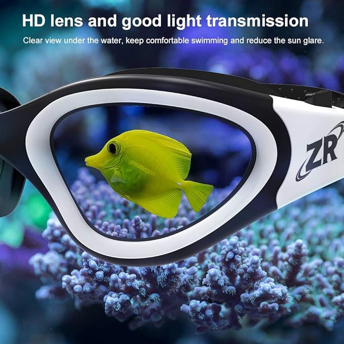 ZIONOR G1 Polarized Swimming Goggles for Unisex Adult Women Anti Fog 100% Anti UV Diving Goggles-StrideForce Fitness