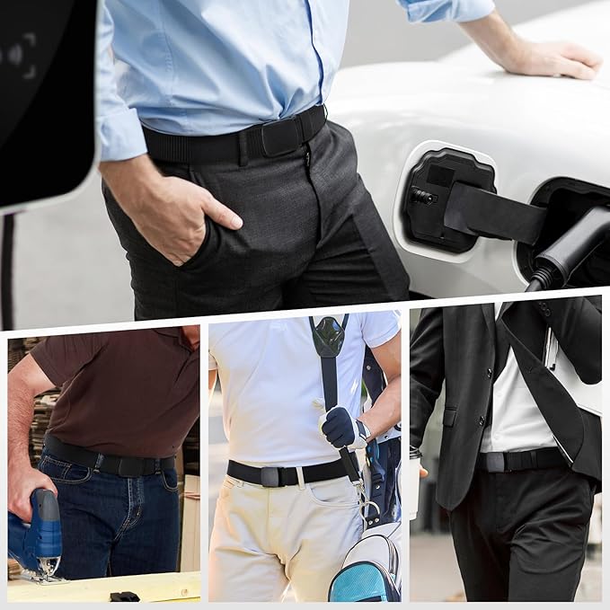 Tactical Men's Nylon Belts,5 Pack Mens Belts Casual,Military Canvas Outdoor Metal-free Belts-StrideForce Fitness