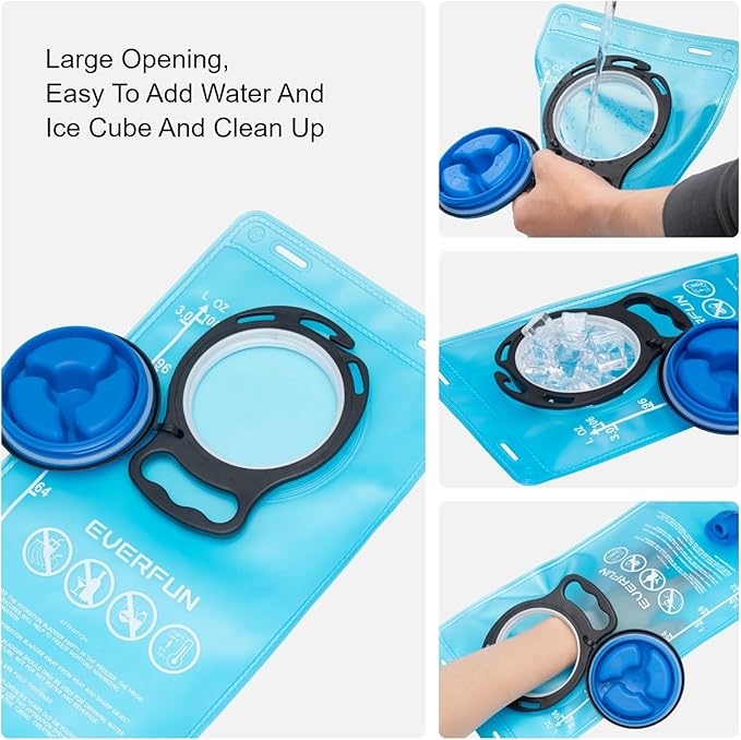 Everfun Hydration Backpack 18L with Water Bladder 2L/3L Hiking Water Backpack Women Men Hydration Pack Insulated Lightweight Day Hydropack with Storage for Hiking, Biking, Running, Festival-StrideForce Fitness