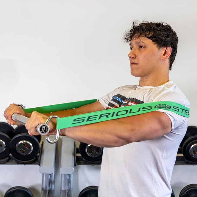 Serious Steel Fitness 37" Resistance Training Bands (Portable Exercise Band System Training Bands- Great for Individuals Looking for Tension Throughout The Exercise)-StrideForce Fitness